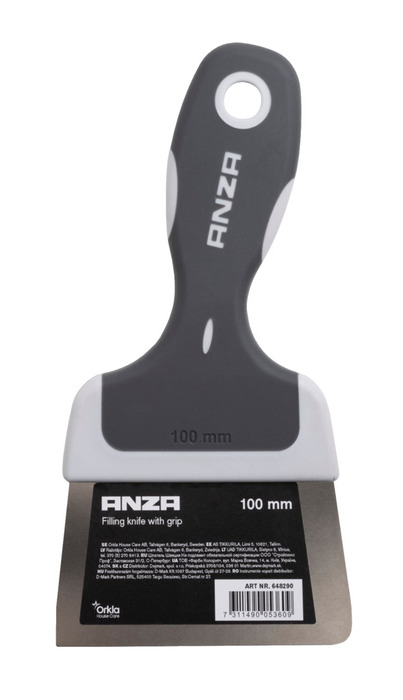Spackel m/grepp 100 mm Anza